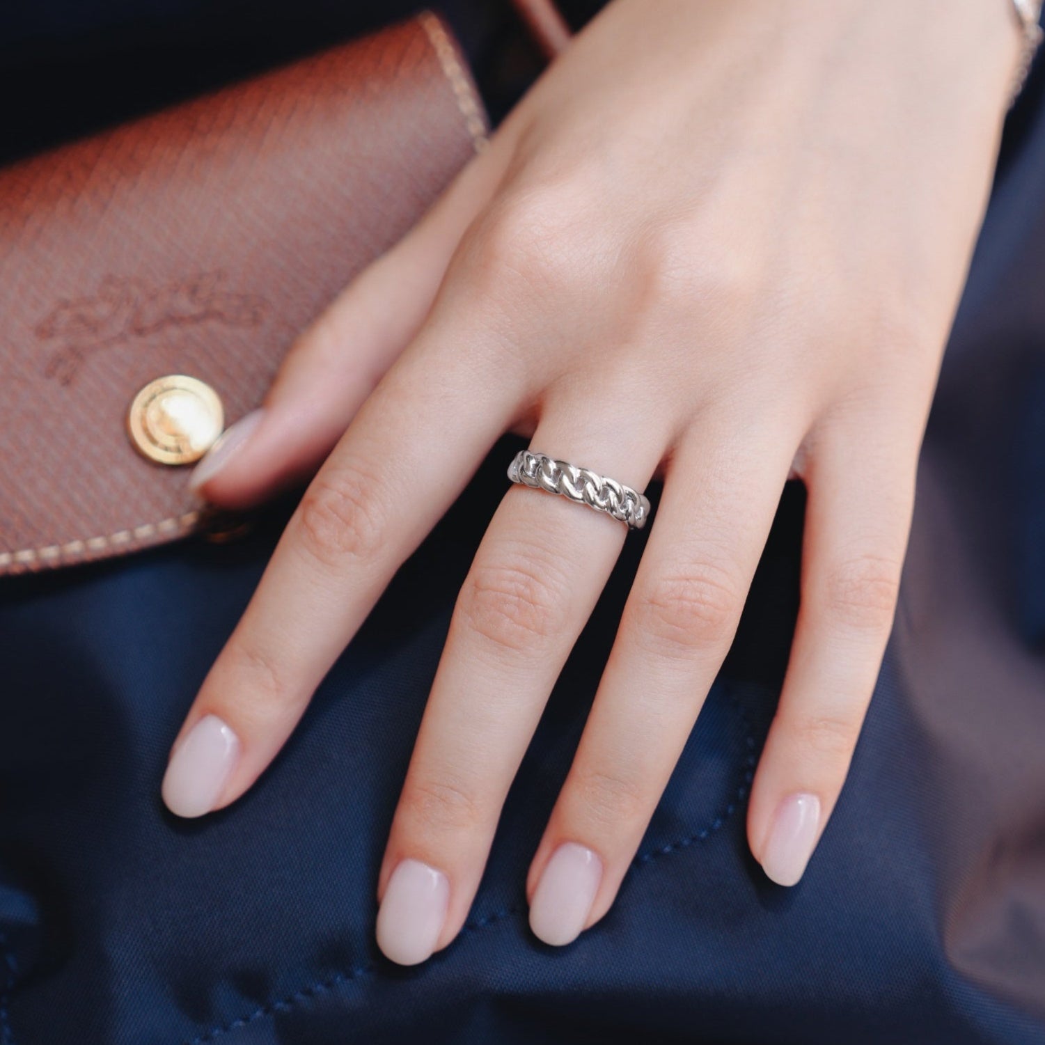 Cuban Chain Ring- Silver