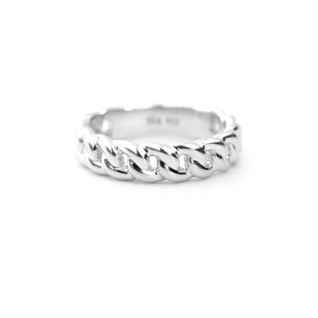 Cuban Chain Ring- Silver