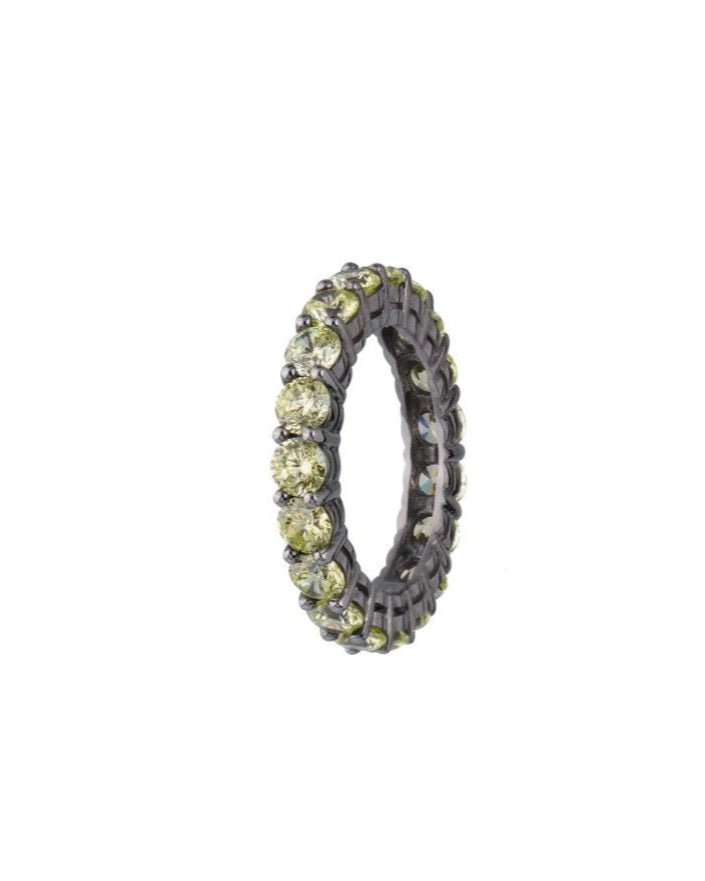 Peridot Eternity Band Ring