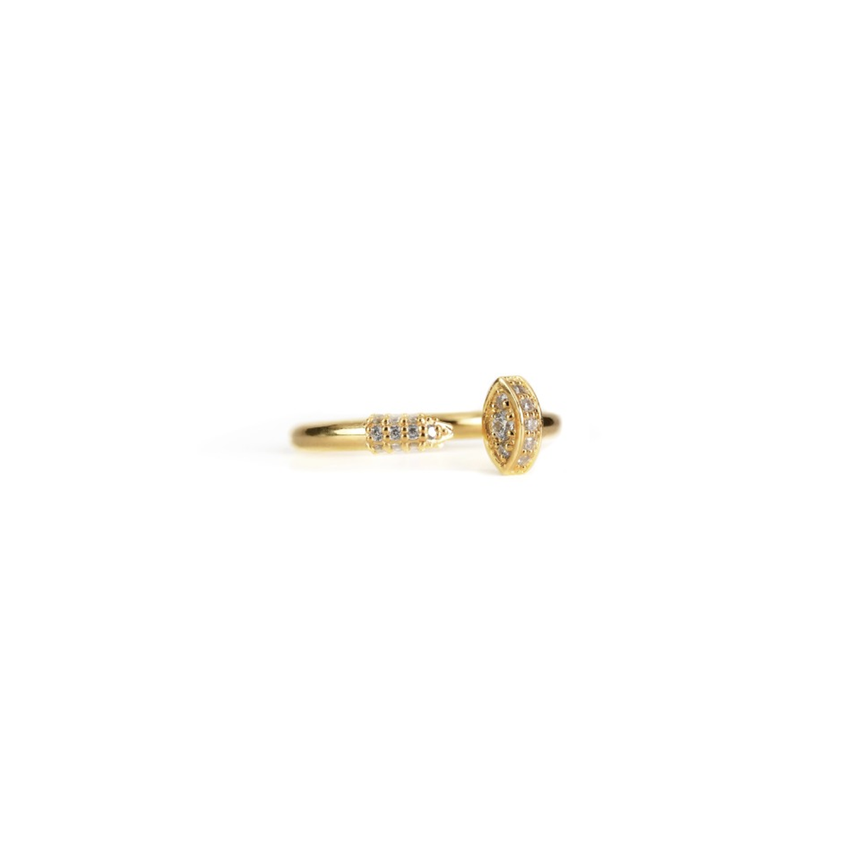 Bague chaîne cubaine - Argent