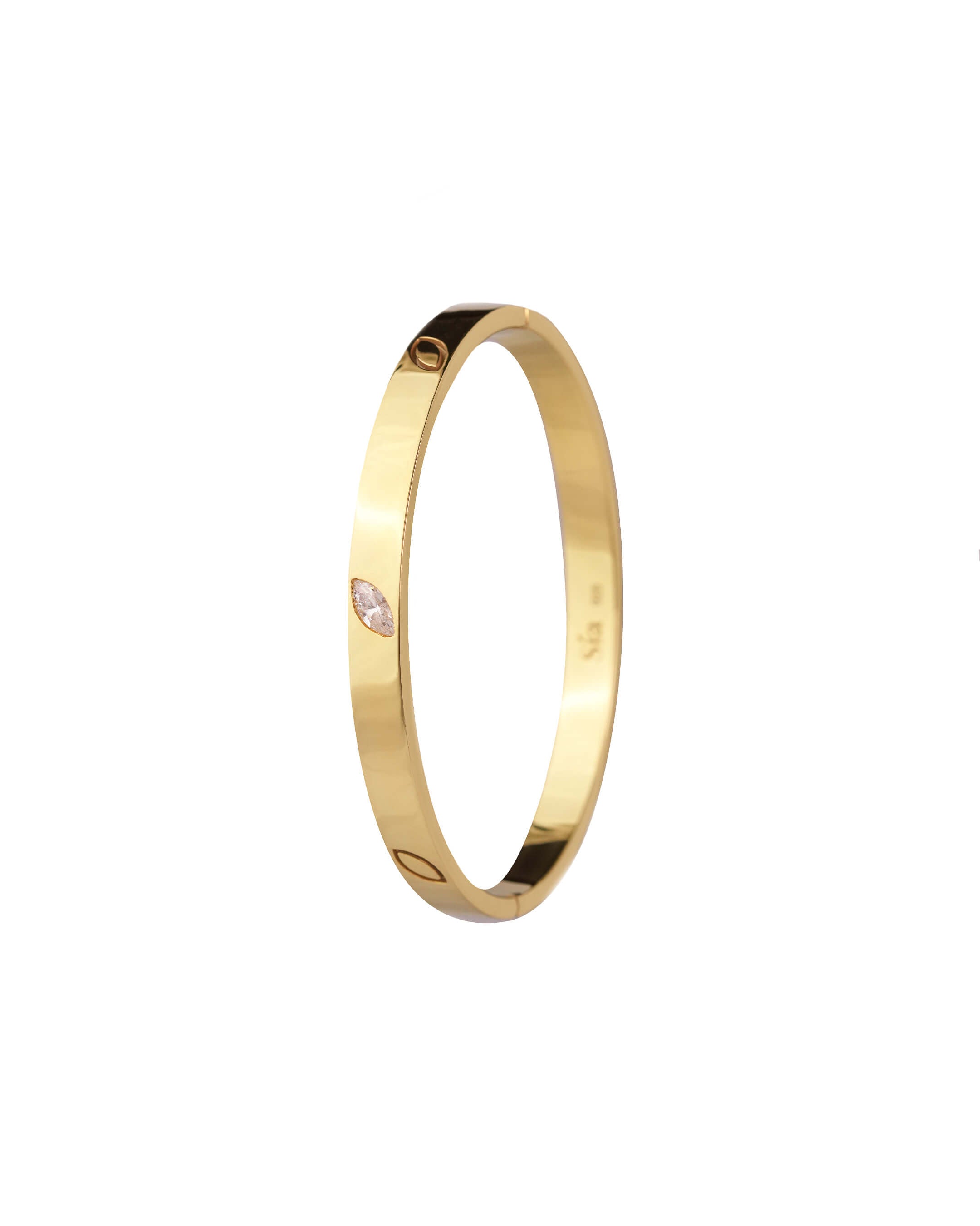 The Leaf of Sia Bangle- Silver